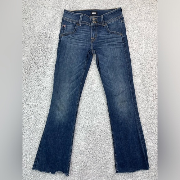 Hudson Jeans Womens 27 Signature Mid Rise Boot Cut Style #NWM170ZBA Raw Hem - Picture 1 of 4